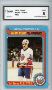 1979-80 Topps Hockey Checklist Bryan Trottier 100
