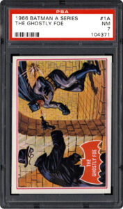 1966 Topps Batman A Series Red Bat 1a The Ghostly Foe