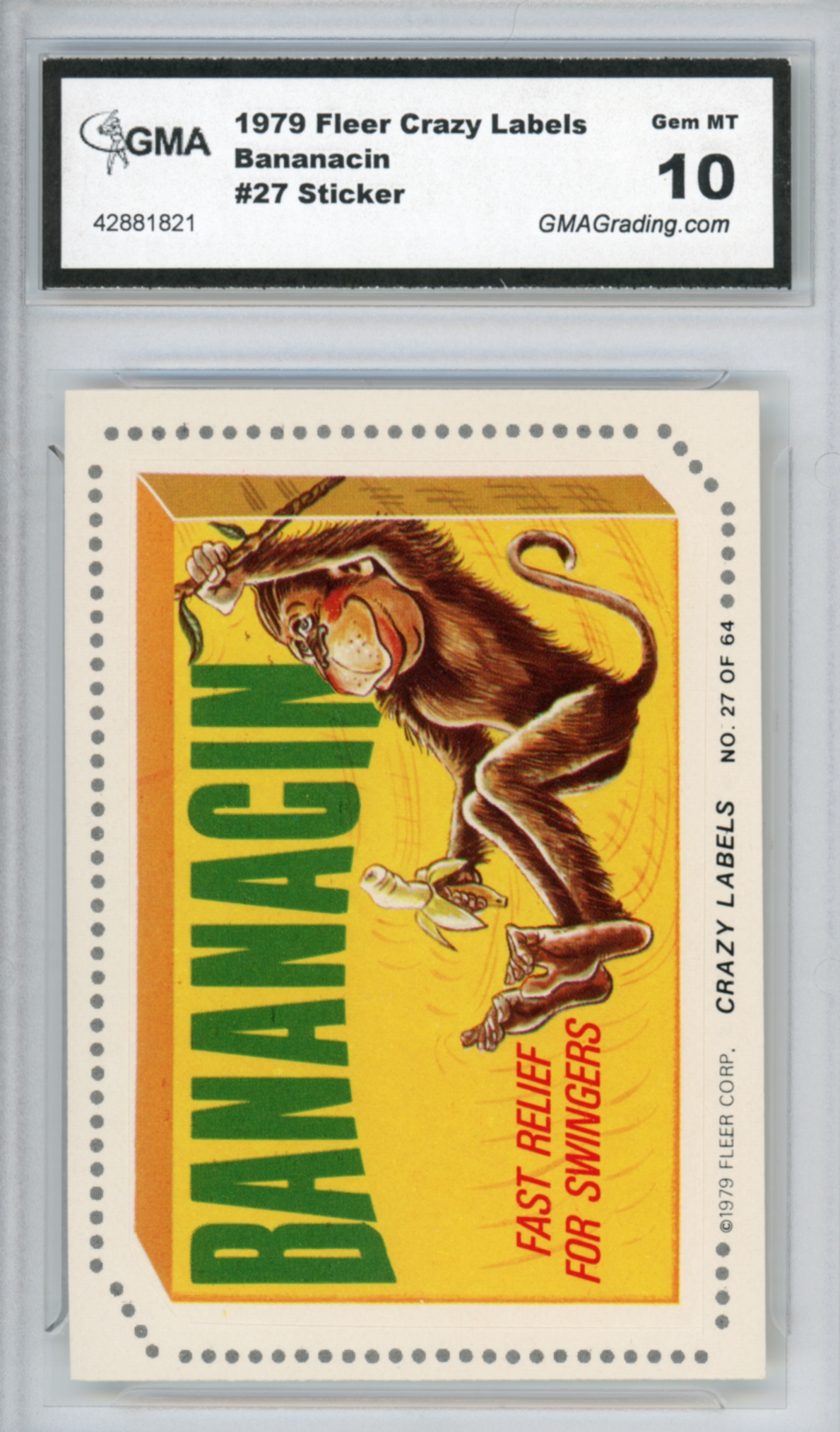 1979 Fleer Crazy Labels Checklist