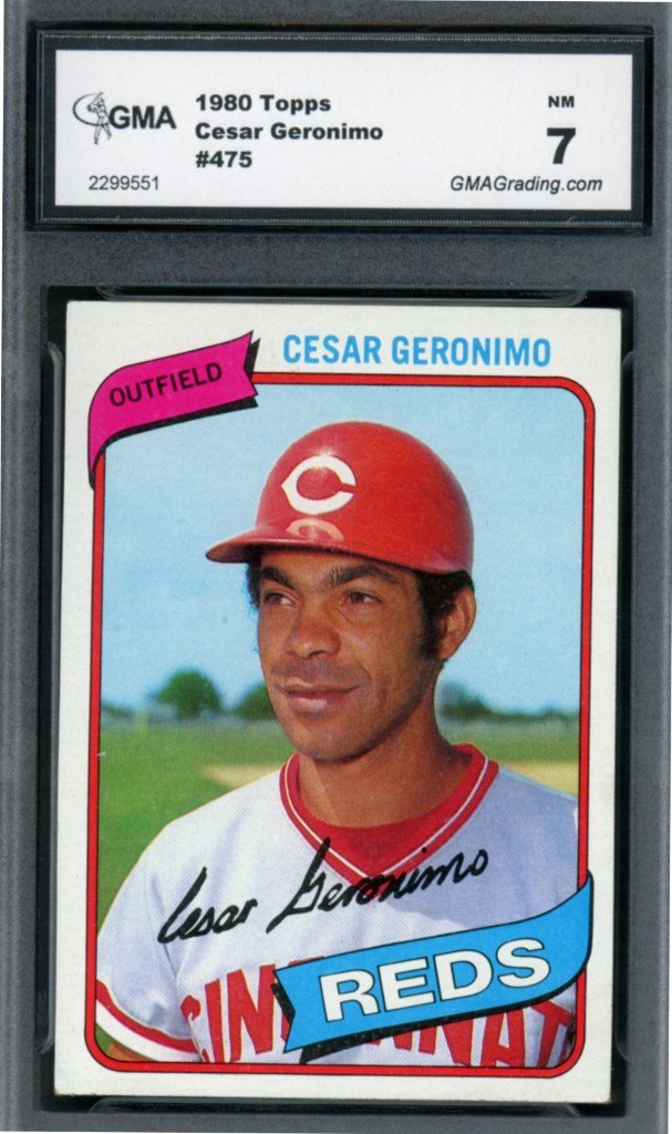 Cesar Geronimo - 1980 Topps #475 - Cincinnati Reds Baseball Card