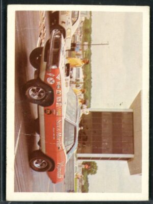 1971 Fleer AHRA Official Drag Champs #38 Sox & Martin’s 1971 Plymouth Barracuda