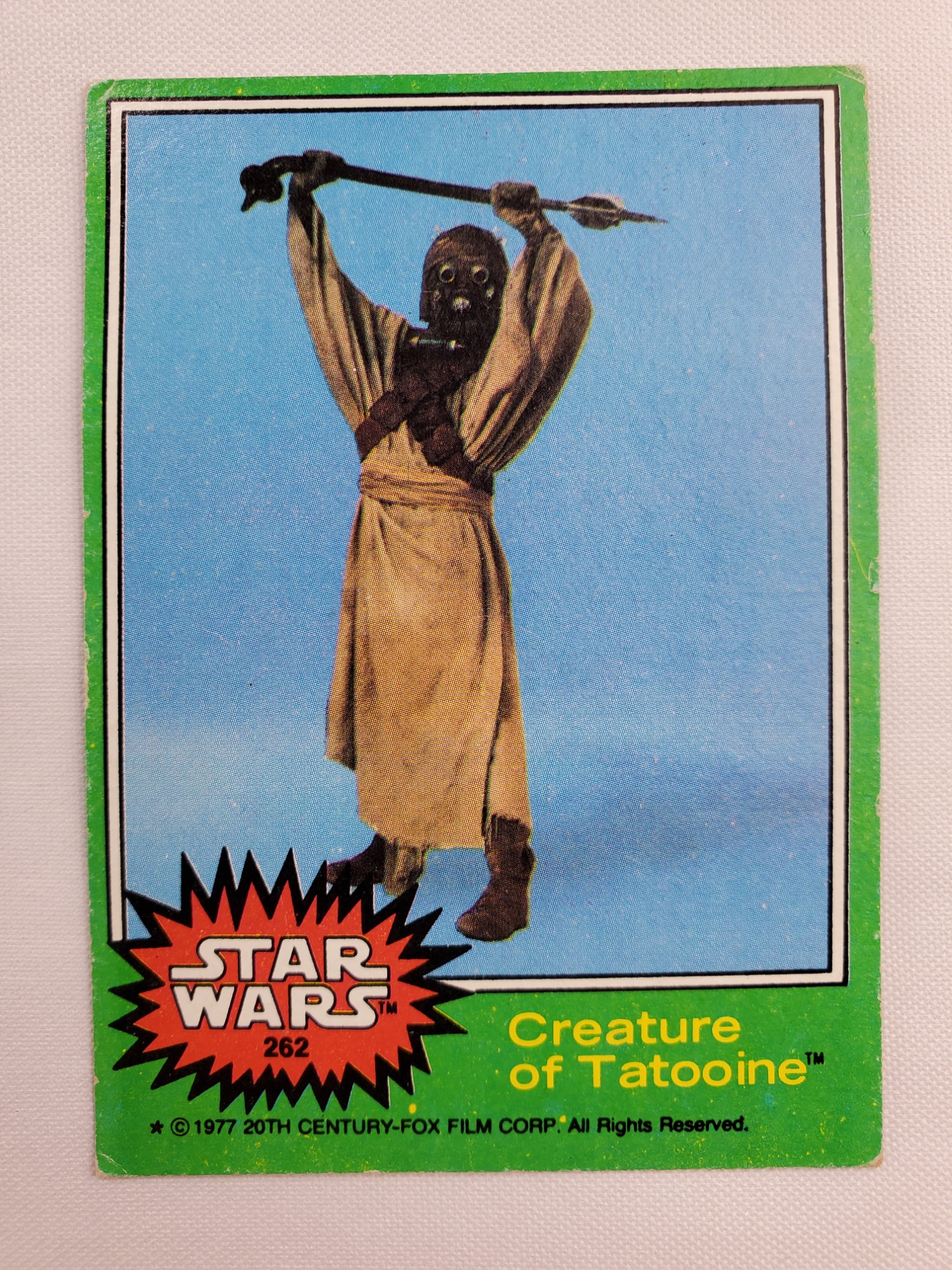 1977 Topps Star Wars Green Series 4 Card #262 Creature of Tatooine for ...