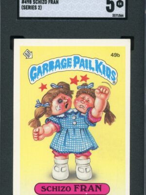 1985 Topps Garbage Pail Kids Series 2 #49b Schizo Fran SGC Graded 5 EX Original Name ** VAR