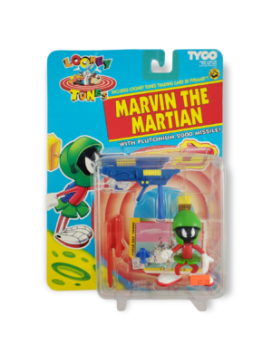 Marvin The Martian Looney Tunes 1993 Tyco Action Figure with Plutonium 2000 Missile