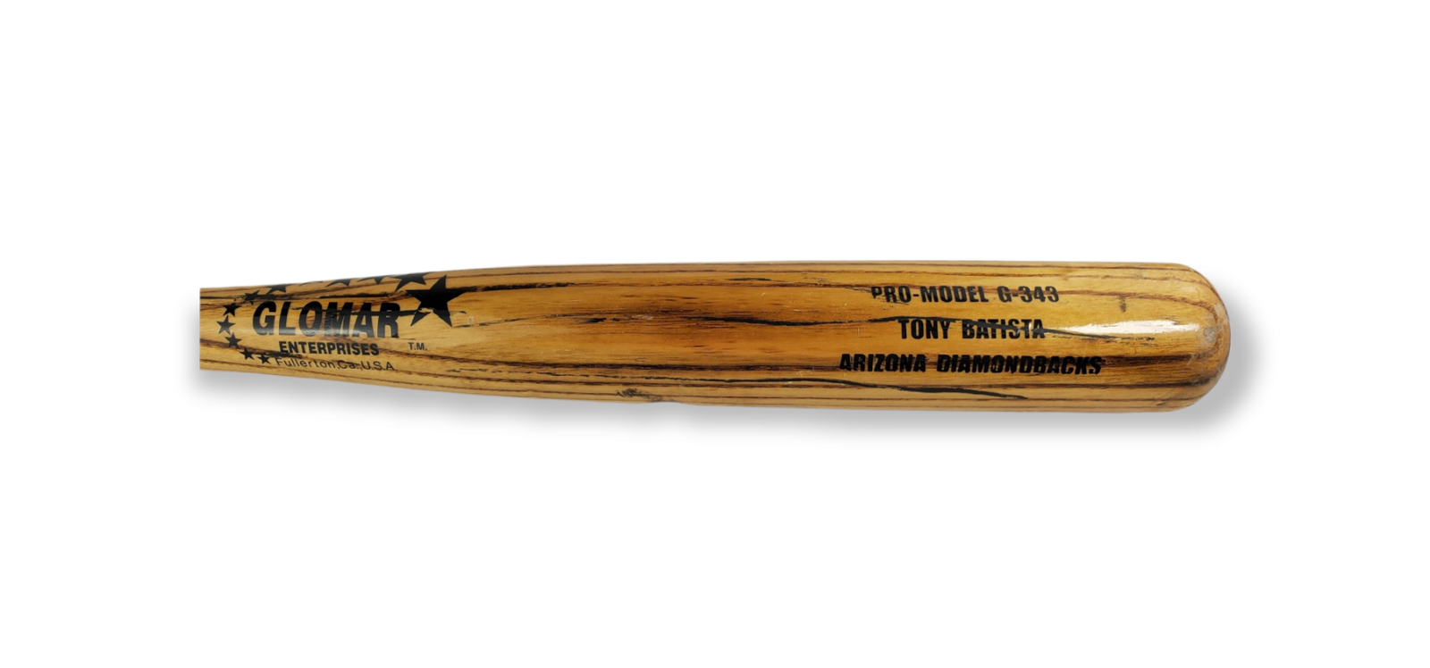 Tony Batista Game Used Baseball Bat Glomar Pro Model G-343 Diamondbacks 1998