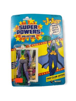 1984 Kenner Super Powers Collection The Joker Action Figure 12 Back & Mini Comic
