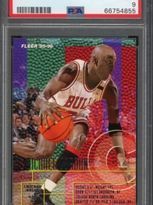 1995 Fleer Basketball #22 Michael Jordan PSA 9 Mint Graded Trading Card