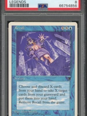 1994 Magic the Gathering Legends Recall PSA 8 NM-MT Graded Trading Card