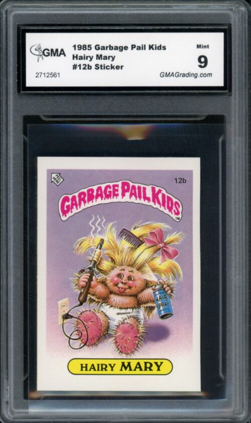 1985 Topps Garbage Pail Kids UK Series 1 #12b Hairy Mary Graded 9 Mint ...