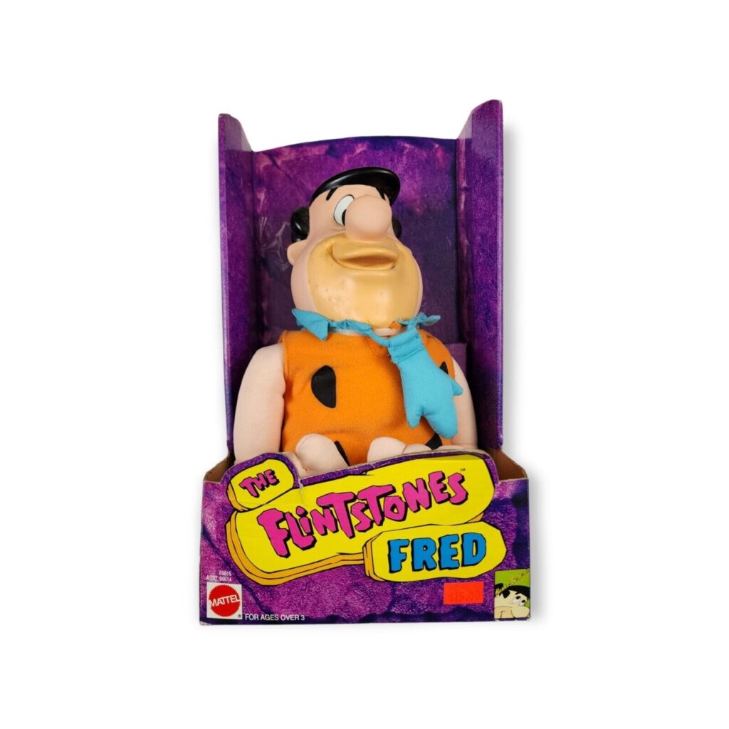 The Flintstones Fred Plush Toy 1993 Mattel Hanna Barbera Bedtime Buddy ...