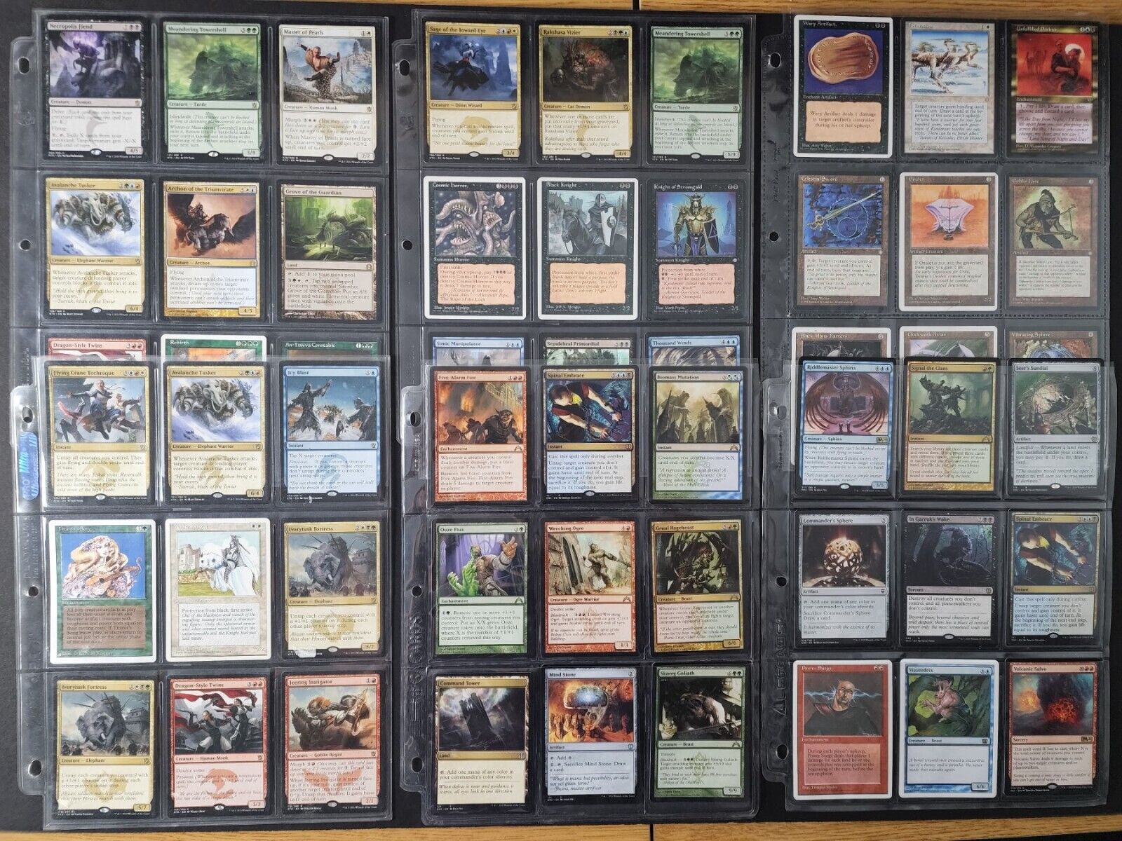 Magic-the-Gathering-Card-Lot-of-134-Rares-Vintage-New-15-Page-Trading-Card-Lot-304561897298